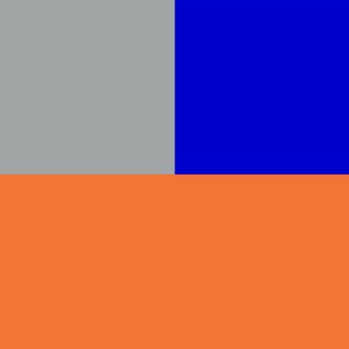 grau-blau/orange