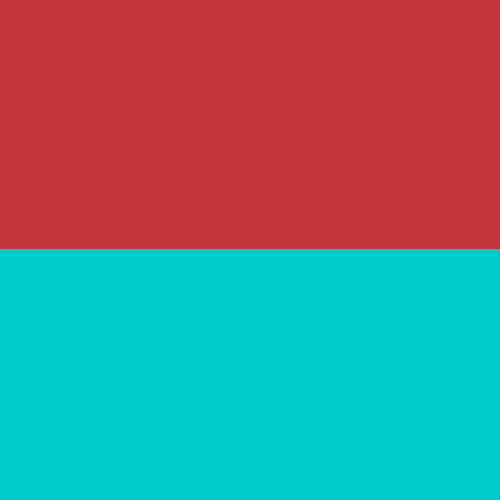 red/turquoise